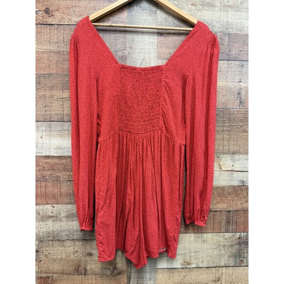 Express Dot Print Button Front Romper S - Picture 9 of 13